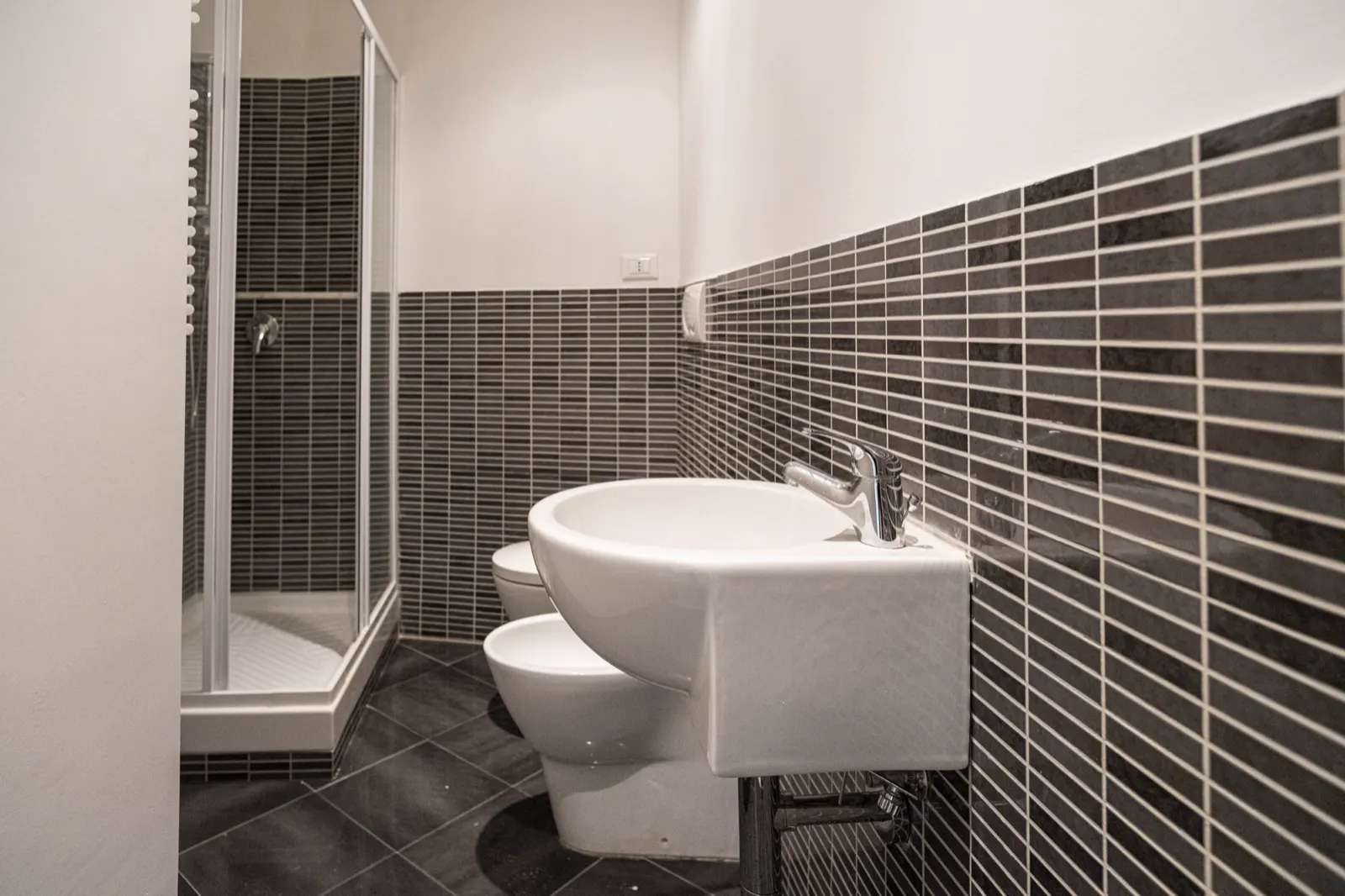 Il bagno con la doccia